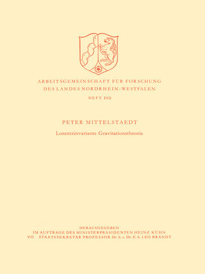 cover image of Lorentzinvariante Gravitationstheorie